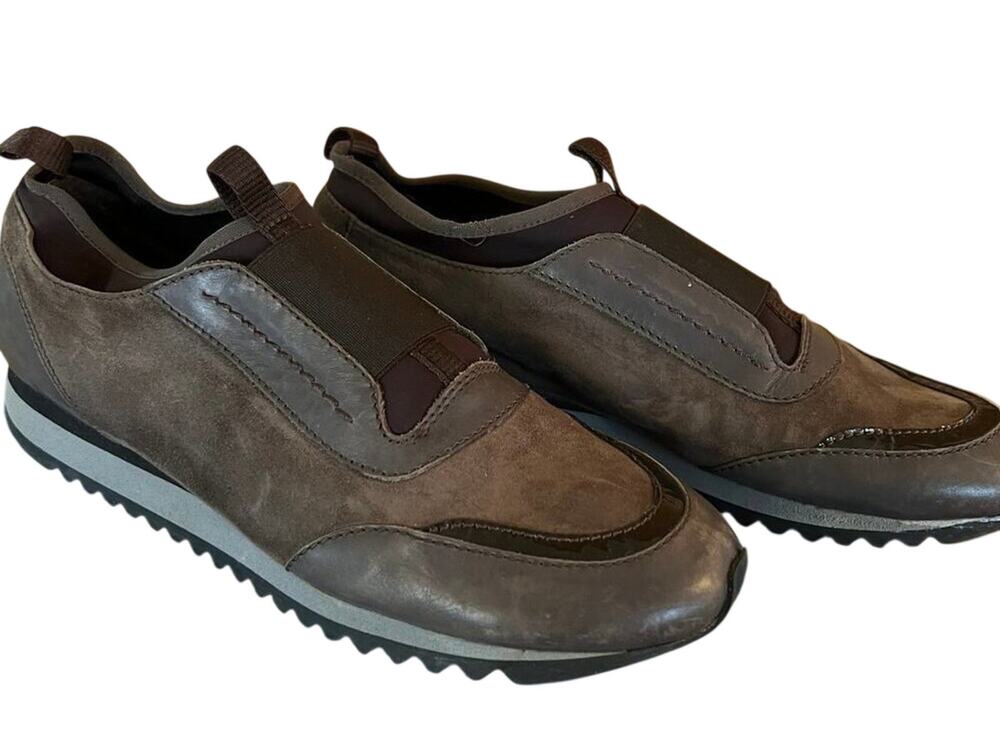 RAPHAEL brown soft leather and suede, women's size 8-8.5